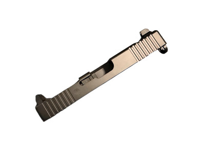 Black Glock 19 Gen 3 OEM-Look Front/Rear Serrated RMR Slide Tall Sights No Barrel