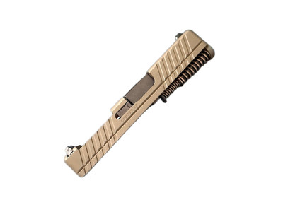 Complete Assembled Windowed Combat RMSc Slide for Glock 43 - ODG