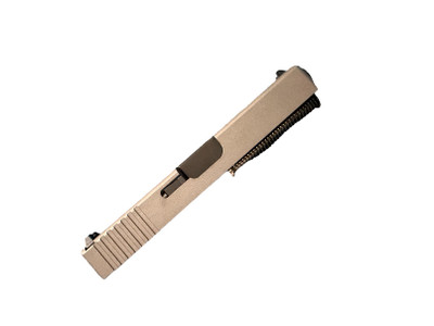 Assembled OEM-Look Slide for Glock 19 Gen 3 — Tungsten Cerakote, Nitride Barrel, Tall Sights