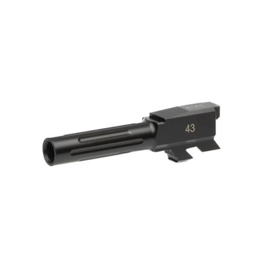 Brownells Fluted Match-Grade Barrel for Glock 43 — 9mm Luger 3.41"