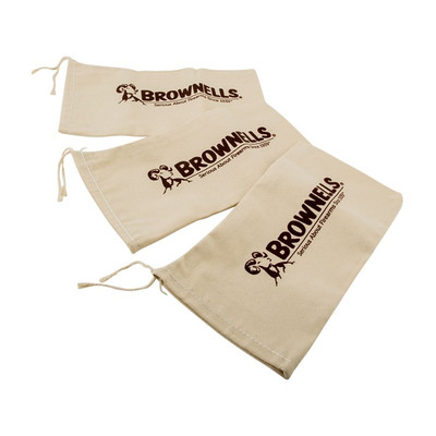 Brownells Canvas Shooting Bag — Natural Tan (3-Pack)