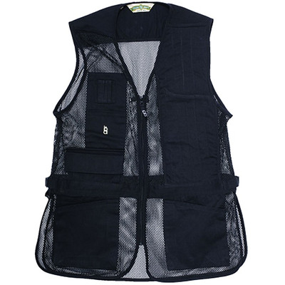 Bob Allen Full Mesh Shooting Vest Black Left Hand, XS