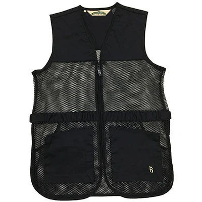 Bob Allen Full Mesh Dual-Pad Shooting Vest — Black, M