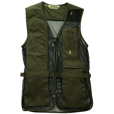 Bob Allen Full Mesh Shooting Vest Sage Green Right Hand, 2XL