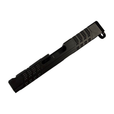 Stripped RMR Slide for Glock 19 Gen 3 — Black Nitride, Knurled Grip