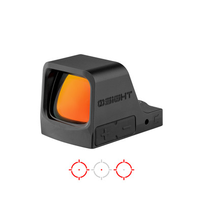 OSight C Red Dot Reflex Sight — RMR Footprint, 3 MOA, Black