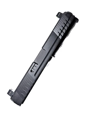 Polymer80 Assembled Black Slide for Glock 17 Gen 3 — Night Sights, Nitride Barrel