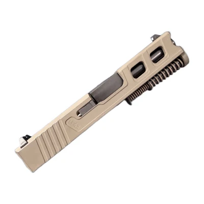 Assembled Elite G43 iron sight cut slide, side view