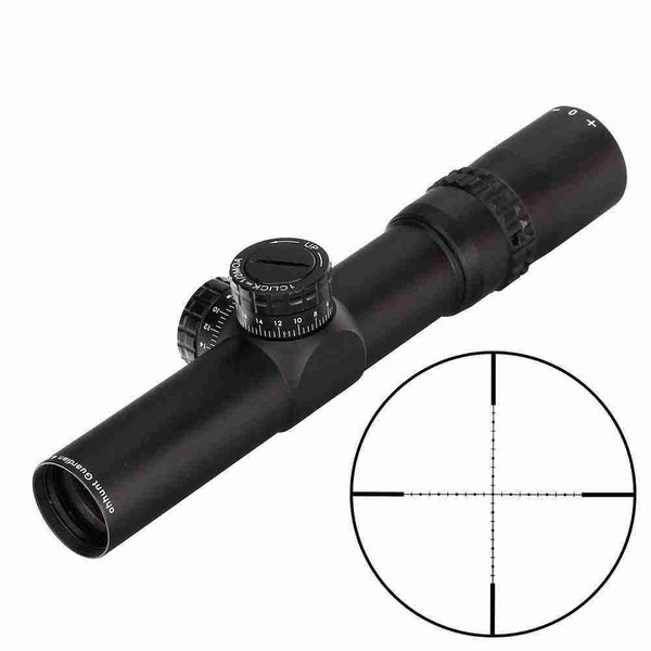 Guardian 4.5x24IR Hunting Rifle Scope Second Focal Plane 30mm Tube Tactical Optics Sight, 1/2 Half Mil Dot Reticle, with 20mm Mount, Turrets Reset Riflescope