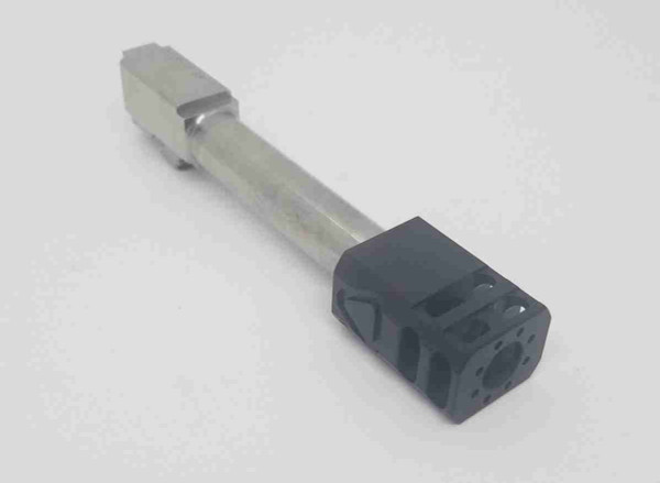 9mm Stainless Steel Threaded Barrel and TBC Compensator Combo for Glock 17