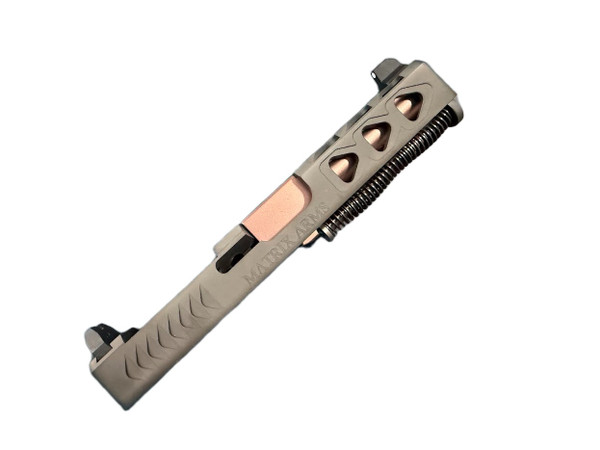 Complete Assembled Matrix Arms Arrow G19 RMR Slide Tall Sights Rose Gold Barrel