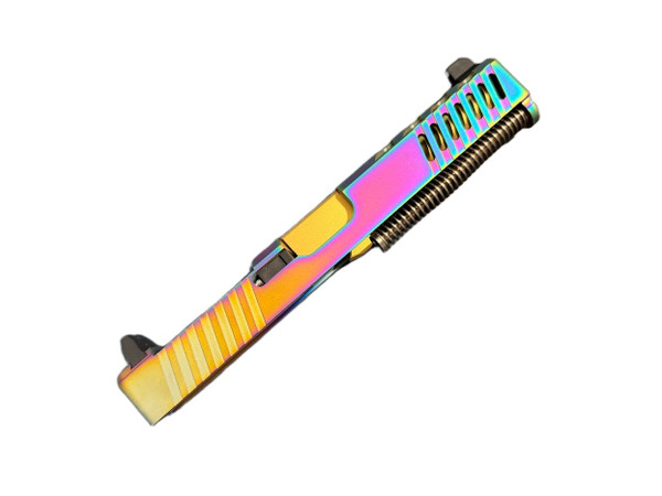 Complete Matrix Arms Alpha RMR Slide Glock 17 Gen 1-3 Chameleon Tall Sights TiN Barrel