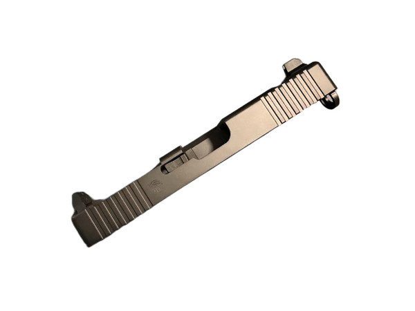 Black Glock 19 Gen 3 OEM-Look Front/Rear Serrated RMR Slide Tall Sights No Barrel