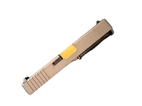 Assembled Tungsten OEM-Look Slide Tall Sights TiN Barrel for Glock 19 Gen 3 Pistols