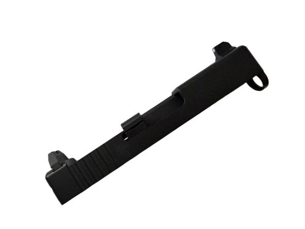 Assembled Glock 43/43X Black RMSc Slide — Tall Sights, No Barrel
