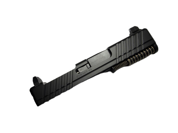 Assembled Glock 43/43X Black Combat Windowed RMSc Slide