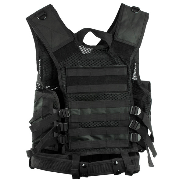 NcStar Tactical Vest Med–2XL — Black