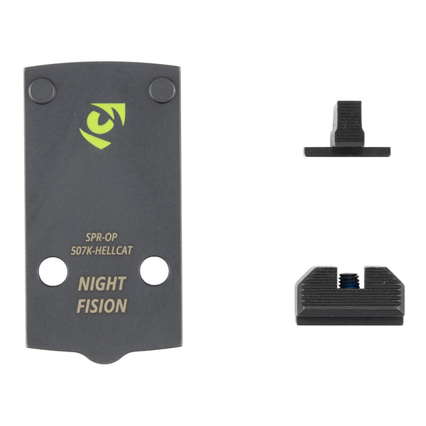 Night Fision Optic Plate+Backup Sight 507K Springfield Hellcat
