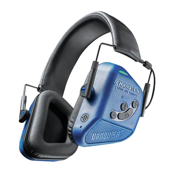 Champion Vanquish Pro BT Electronic Earmuffs — Blue