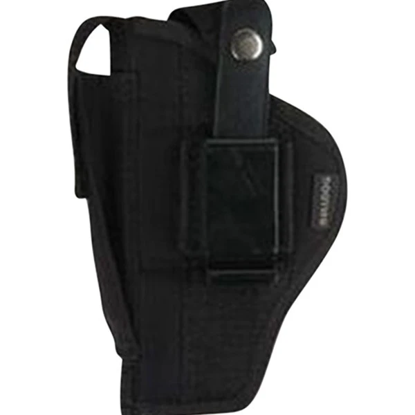 Bulldog Belt/Clip Ambidextrous OWB Holster — Black, 3.5–5" Barrel