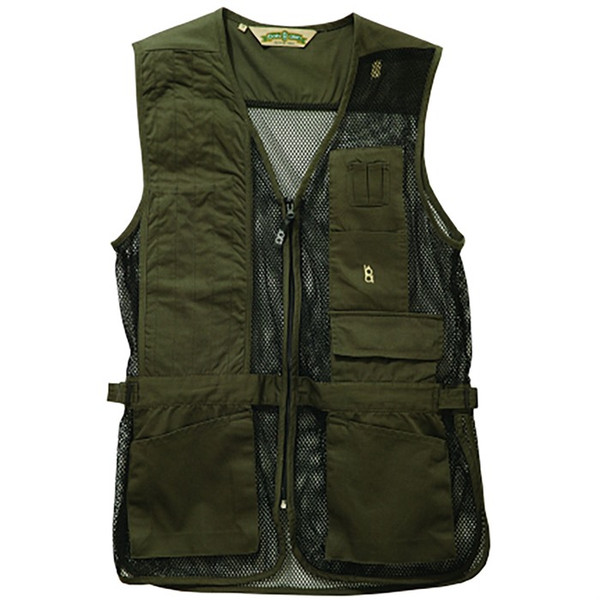 Bob Allen Full Mesh Shooting Vest Sage Green Right Hand, 2XL