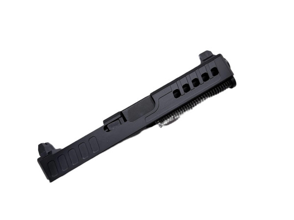 Assembled Vented RMR Slide for Glock 19 Gen 3 — Black, Tall Sights, Nitride Barrel