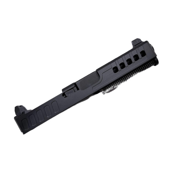 Assembled Vented RMR Slide for Glock 19 Gen 3 — Black, Tall Sights, Nitride Barrel
