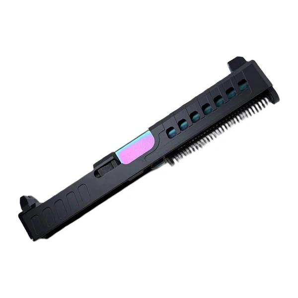 Assembled Vented RMR Slide for Glock 17 Gen 3 — Black, Tall Sights, Oil Slick Barrel
