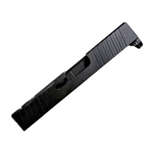Stripped Black Nitride Window Slide for Glock 43/43X — RMSc Cut, Cover Plate