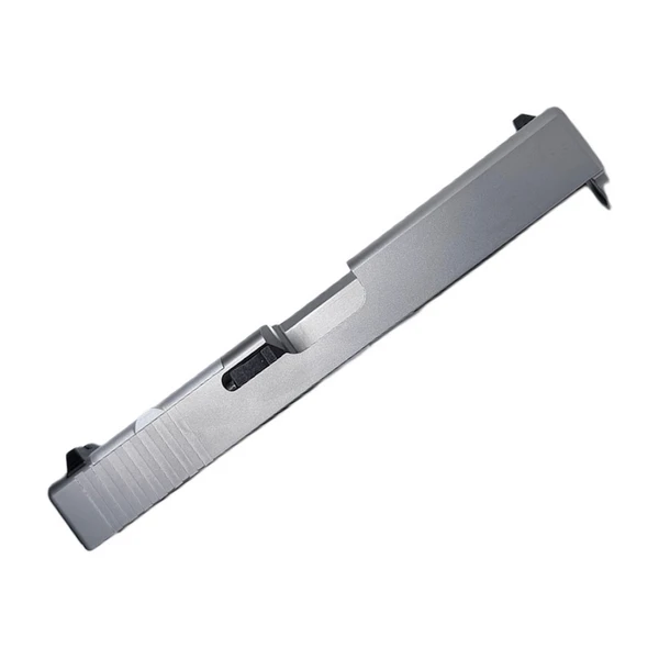 Assembled AlphaWolf RMR Slide for Glock 19 Gen 1-3 — Stainless, Standard Sights, No Barrel