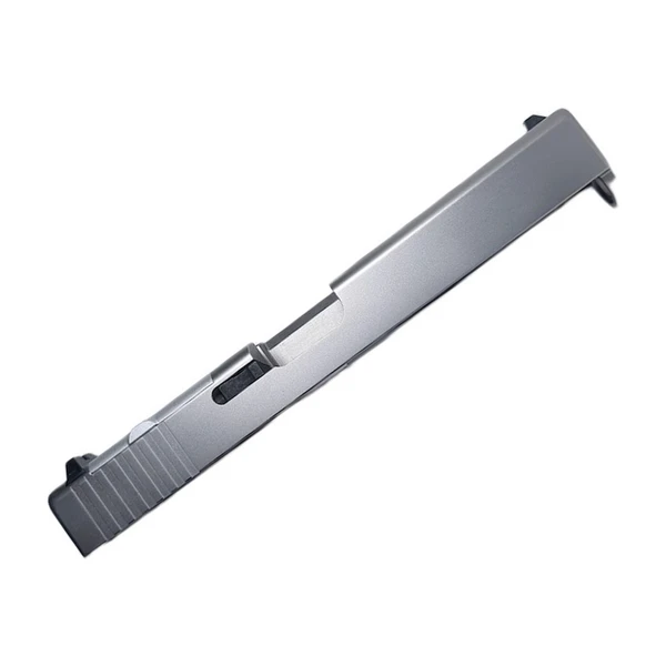 Assembled AlphaWolf RMR slide for Glock 17 Gen 1-3, stainless, standard sights, no barrel