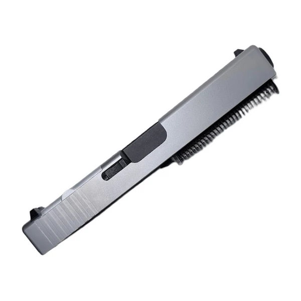Assembled AlphaWolf stainless RMR slide for Glock 19 Gen 1-3, Black Nitride - right side
