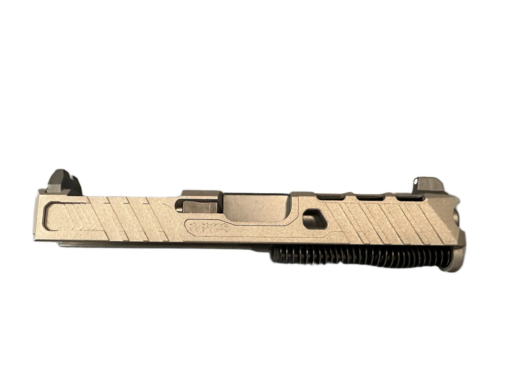 Complete Assembled Tungsten LFA Raptor RMR Slide with Tall Sights Complete Assembled Tungsten LFA Raptor RMR Slide with Tall Sights