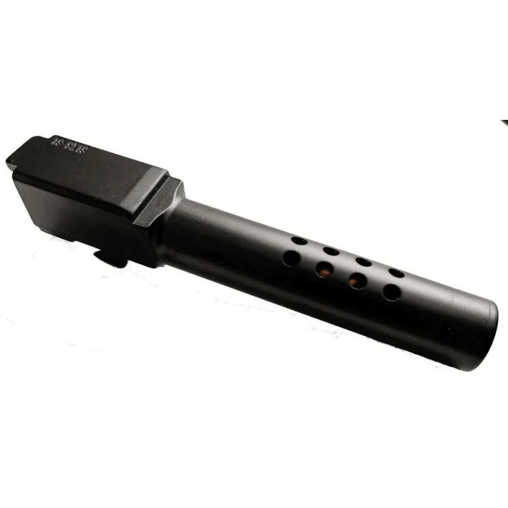 3Cr Tactical Glock 19 Black Nitride Ported 9mm Barrel - Crown Cut, Gen 1-4 - $54.99 at 3CR Tactical 