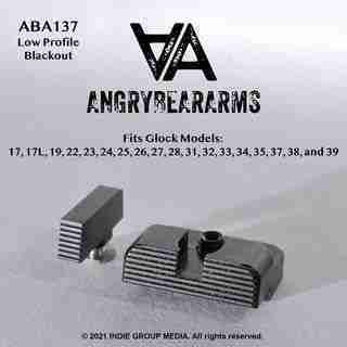 Angry Bear Arms Angry Bear Arms Low Profile Blank Sights for Small Frame Glock Pistols - $32.85 at 3CR Tactical 