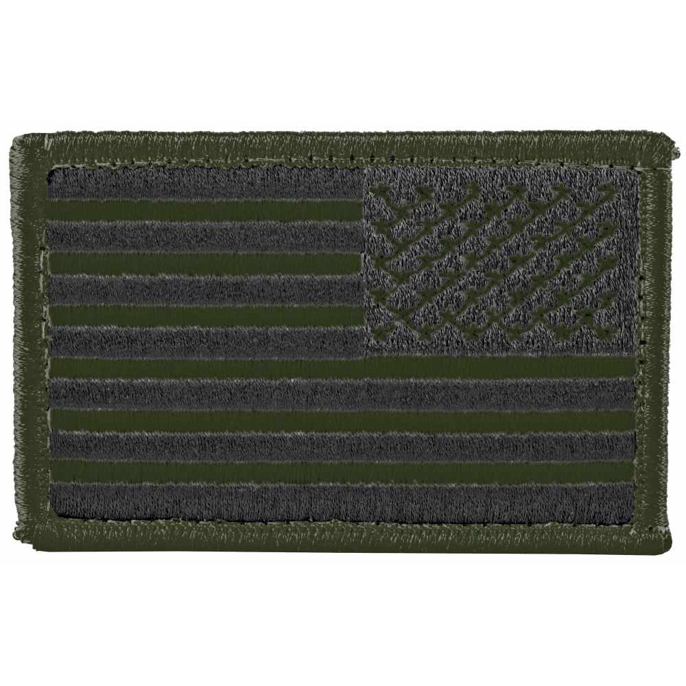 Blackhawk! Blackhawk! American Flag Reversed OD Black Embroidered Patch - $17.99 at 3CR Tactical 