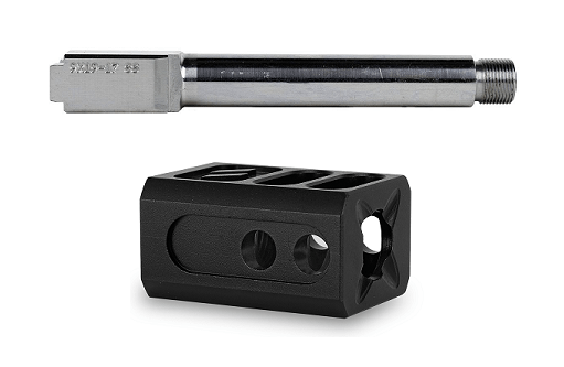 3Cr Tactical Glock 17 Gen 1-3 9mm Threaded Barrel + Compensator Combo - $73.75 at 3CR Tactical 