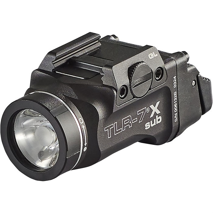 Black TLR-7 X Sub USB Weapon light MOS Picatinny for Glock 43x/48 Pistols