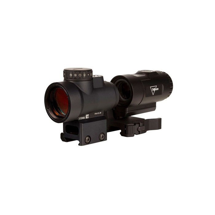 Trijicon Trijicon MRO HD 1x25 Red Dot Sight + 3x Magnifier Combo - 68 MOA / 2 MOA, Black - $1223.99 at 3CR Tactical 