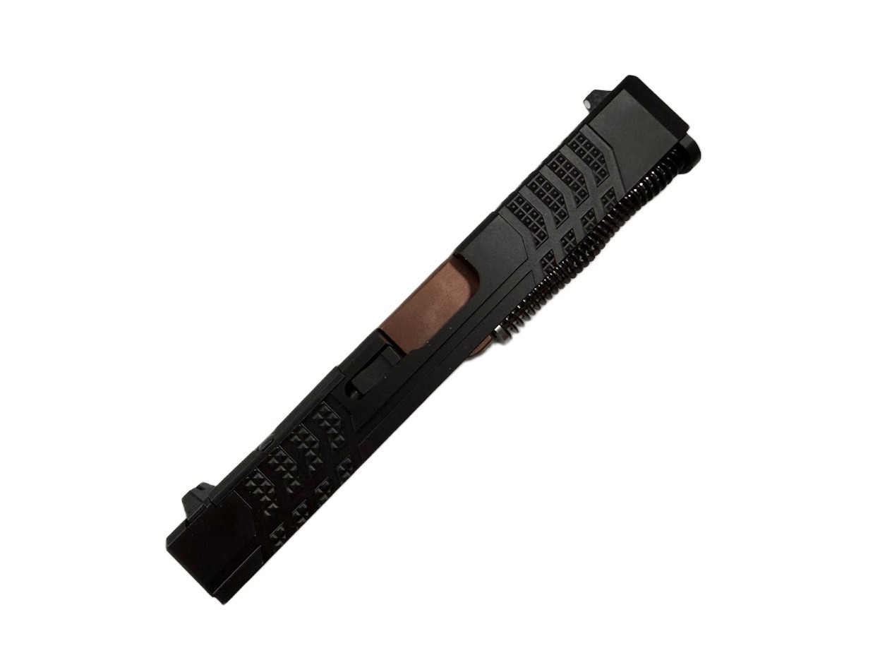 3Cr Tactical Assembled Knurled RMR Slide for Glock 19 Gen 3 - Rose Gold Barrel - $221.99 at 3CR Tactical 