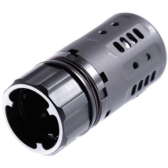 Dead Air Armament PYRO 2.0 Muzzle Brake with DA457 Xeno & .45 Cal Front Cap - $239.99 at 3CR Tactical 