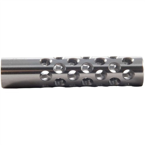 Shrewd #01 Muzzle Brake 22 Caliber 7/16-28 Chrome Moly Silver - $103.99 at 3CR Tactical 