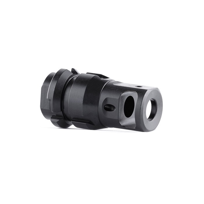Dead Air Armament KEYMICRO Muzzle Brake 9MM 5/8"X24 Threads Black - $105.99 at 3CR Tactical 