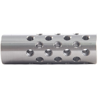 #3 Muzzle Brake 22 Caliber 9/16-24 SS Silver