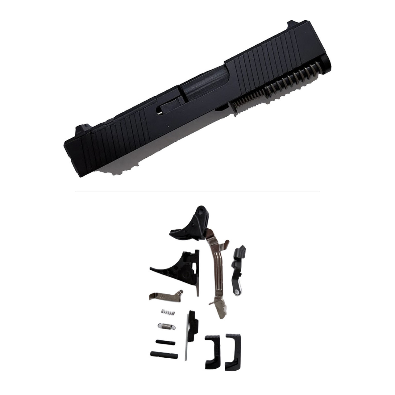 3Cr Tactical Assembled Windowed Nitride Slide for Glock 43/43X - Crown Barrel, Standard Sights with Frame Parts Kit - $289.99 at 3CR Tactical 