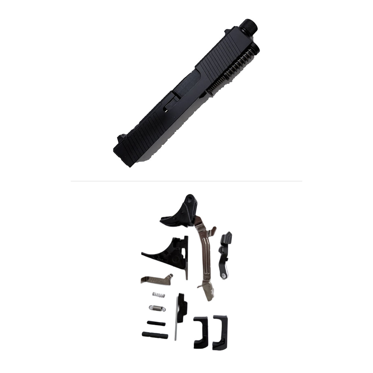 3Cr Tactical Assembled Windowed Nitride Slide for Glock 43/43X - Threaded Barrel, Standard Sights with Frame Parts Kit - $299.99 at 3CR Tactical 