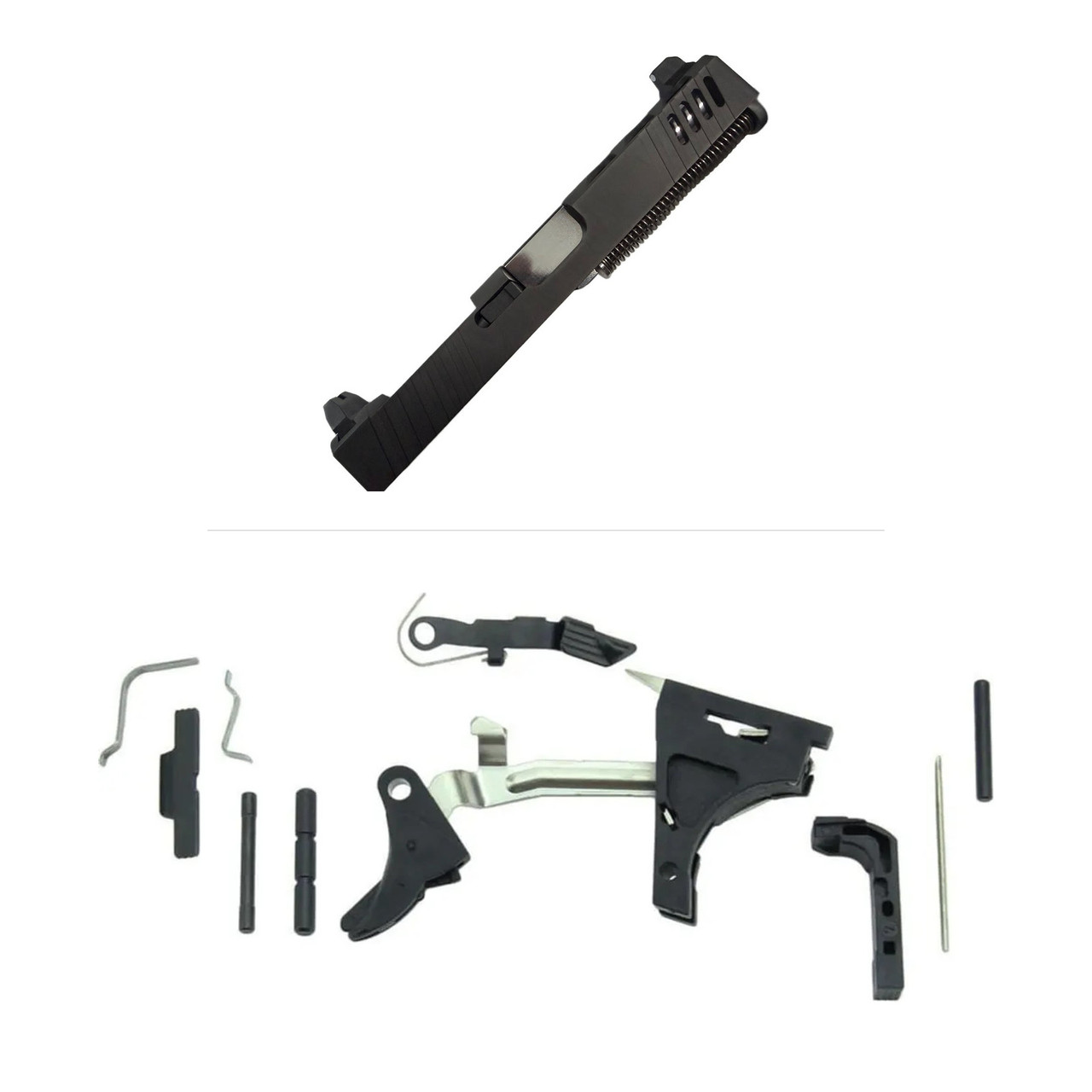 Matrix Arms Assembled RMR Slide for Glock 19 Gen 3 - Matrix Alpha Polished with Frame Parts Kit - $264.99 at 3CR Tactical 
