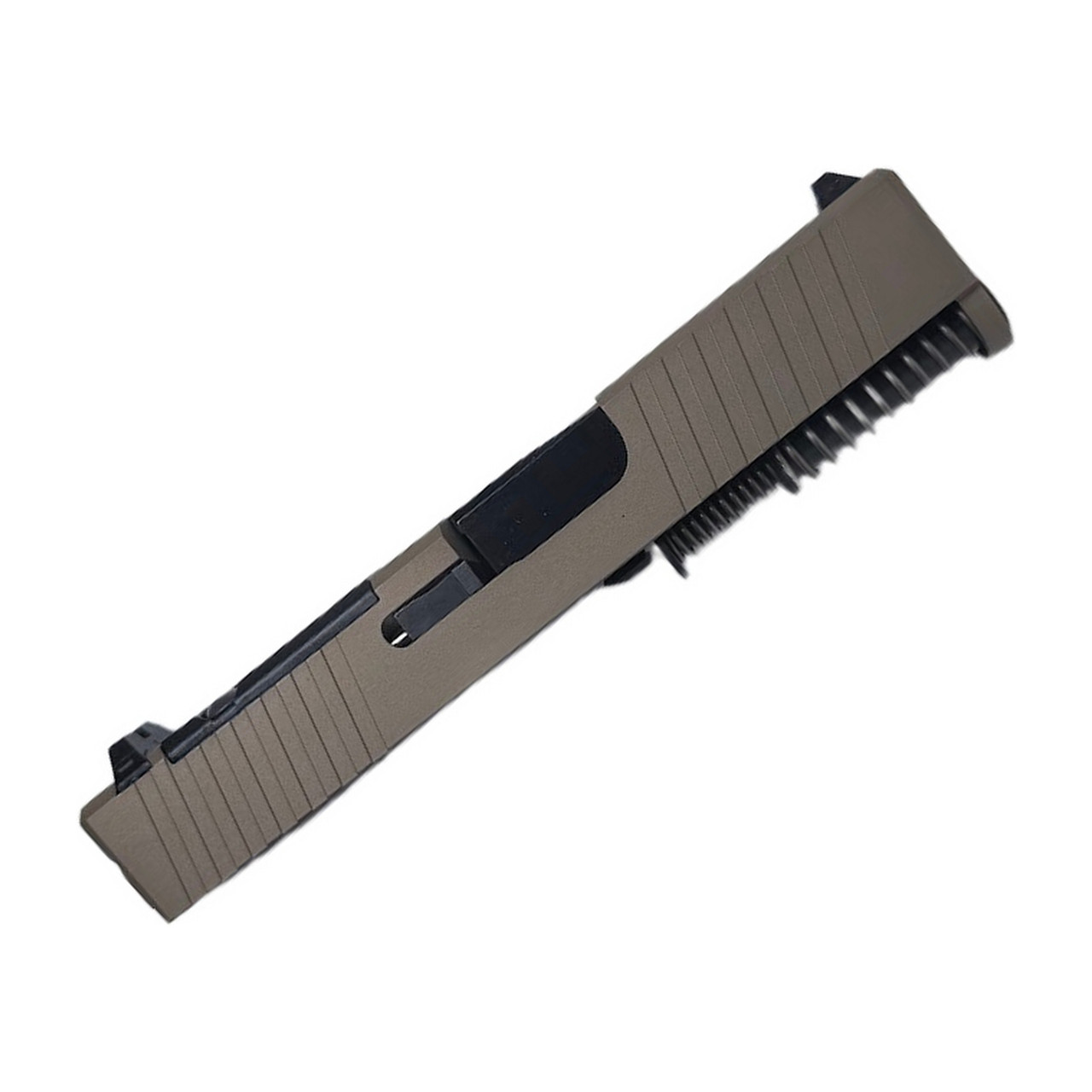 3Cr Tactical Assembled Windowed FDE Slide for Glock 43/43X - Crown or Threaded Barrel - $239.99 at 3CR Tactical 