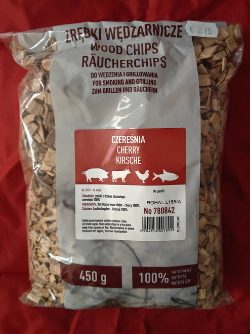 Wood chips for smoking/grilling, cherry, 450 g, class 10