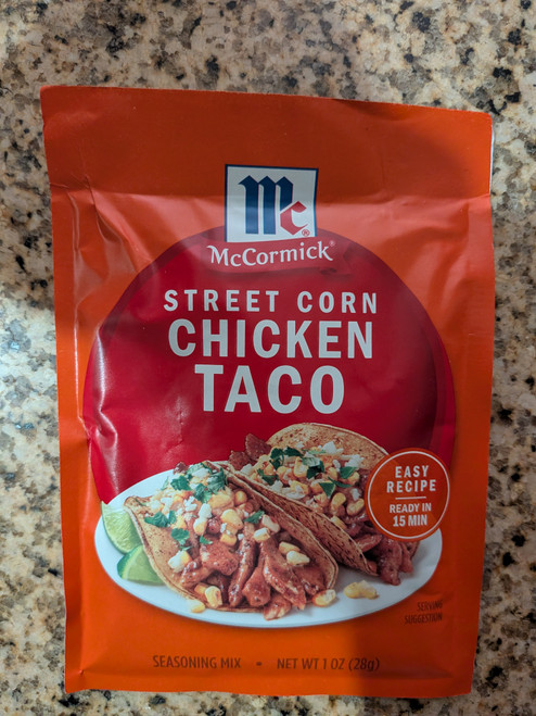 McCormick Mexican Street Corn Chicken Taco - 28g